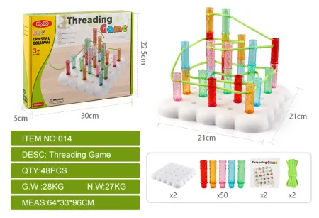 TJ14006 Two-person battle Montessori teaching Aid, Educational and educational DIY Rope Crystal Puzzle Stacking Game TJ14006 Two-person battle Montessori teaching Aid, Educational and educational DIY Rope Crystal Puzzle Stacking Game